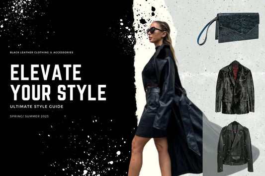 Elevate Your Style with Black Leather Clothing ＆ Accessories