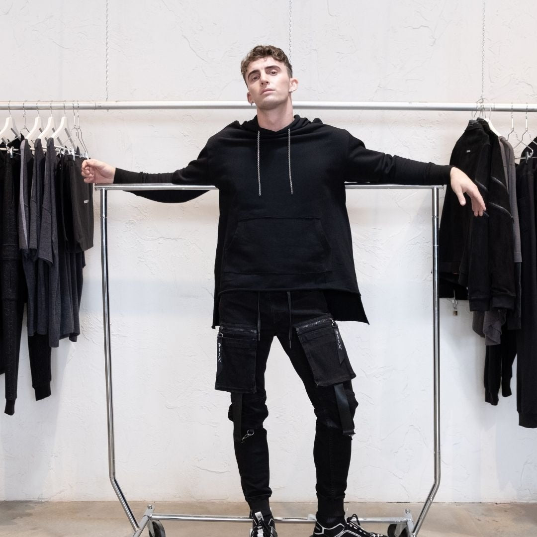 All Black Casual Outfit Mens | 8LACK