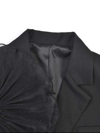 Organza black blazer