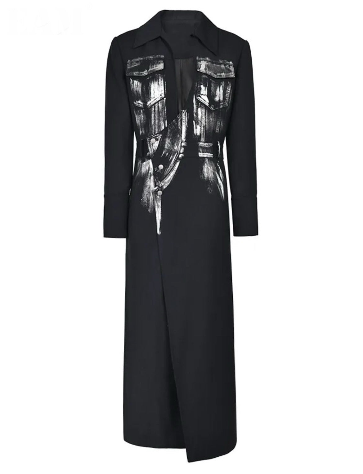 Splash painted long Blazer -Sample piece