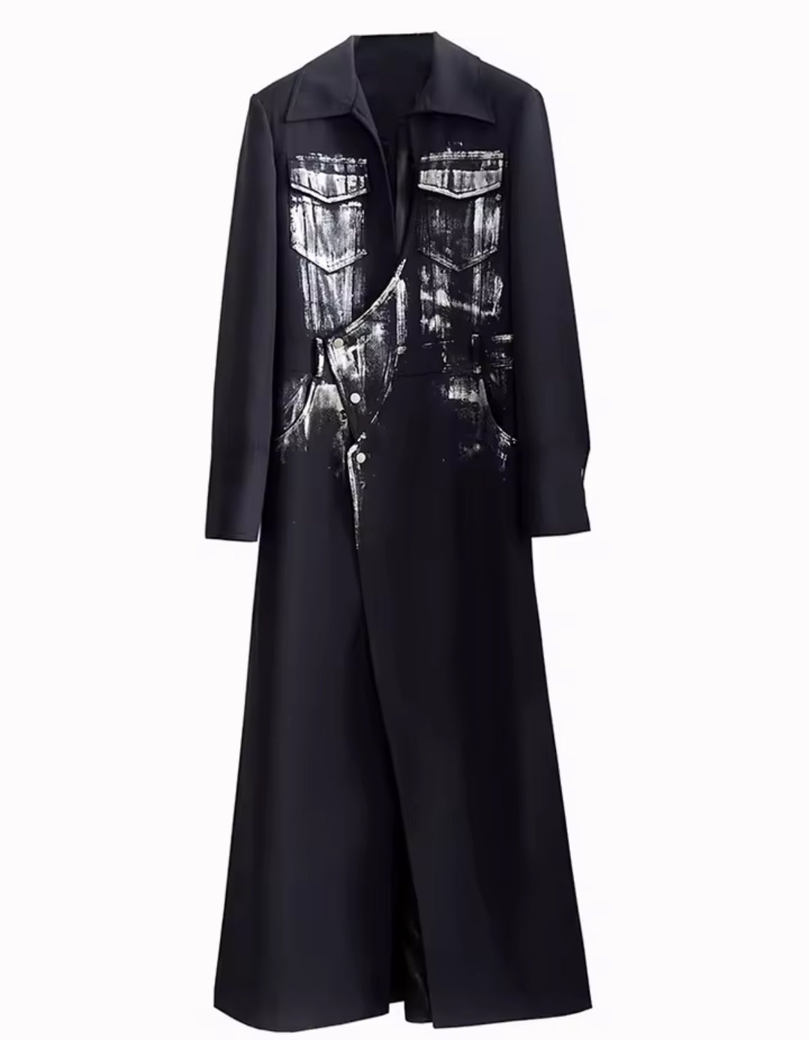 Splash painted long Blazer -Sample piece