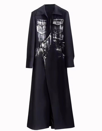 Splash painted long Blazer -Sample piece